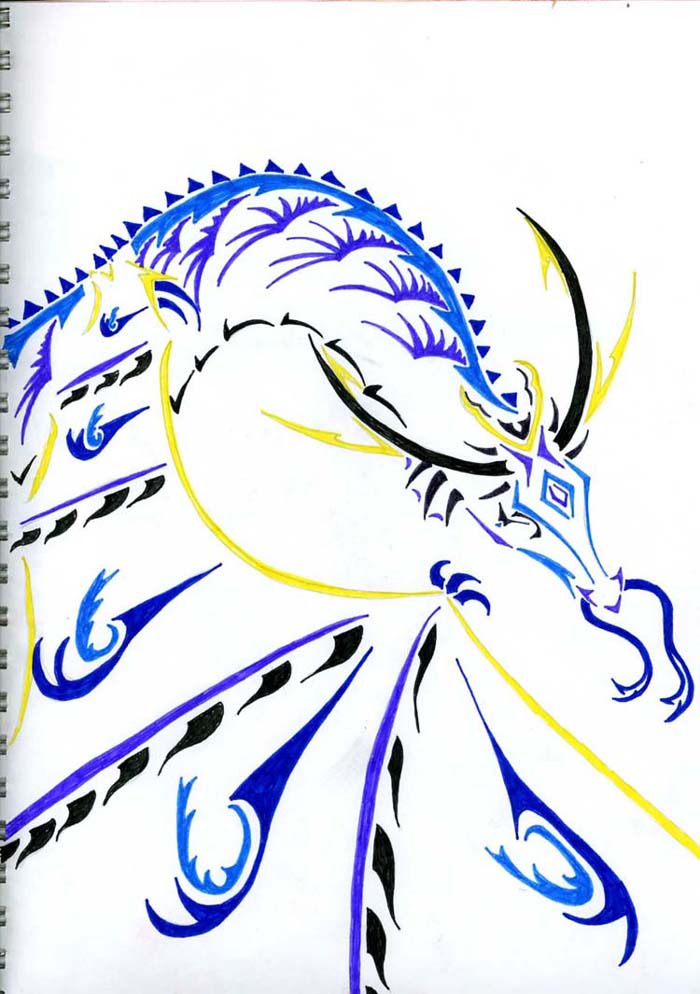 King Dragon tattoo by ShadowRaze