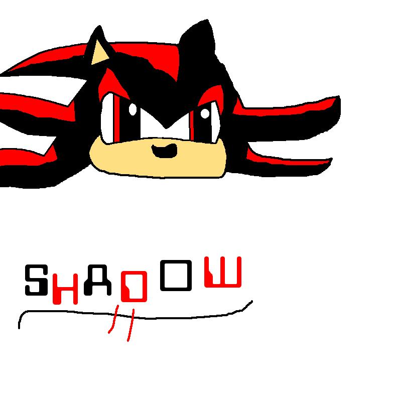 Shadow(MS Paint) by ShadowTheHedgehodsGurl