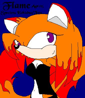 Flame The Echidna/Fox by Shadow_Chaos_Panic