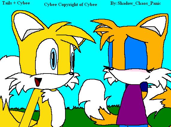 Tails and Cybee for Cybee by Shadow_Chaos_Panic