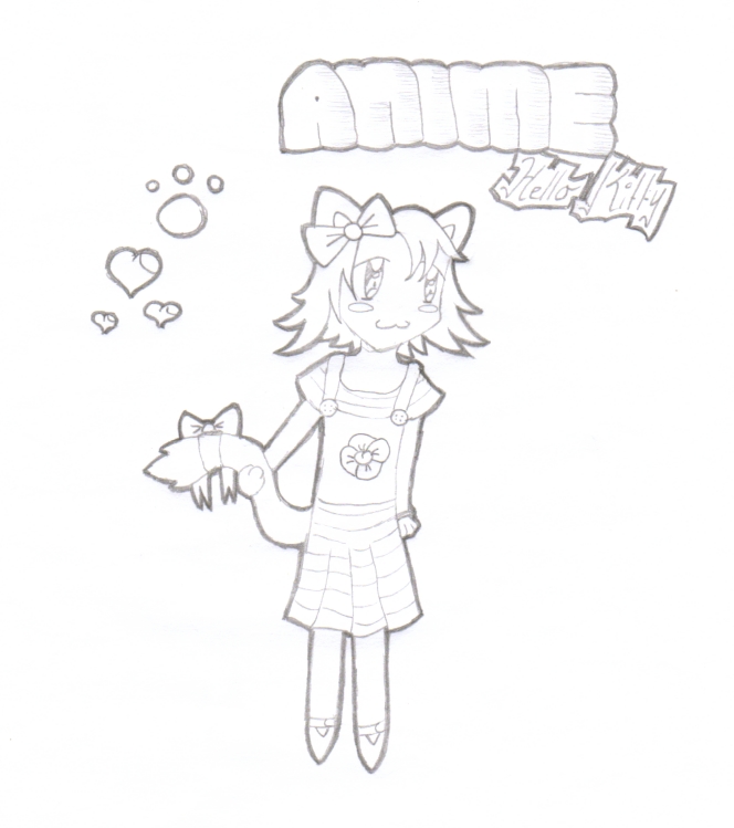 Anime hello kitty girl! by Shadow_kaznama