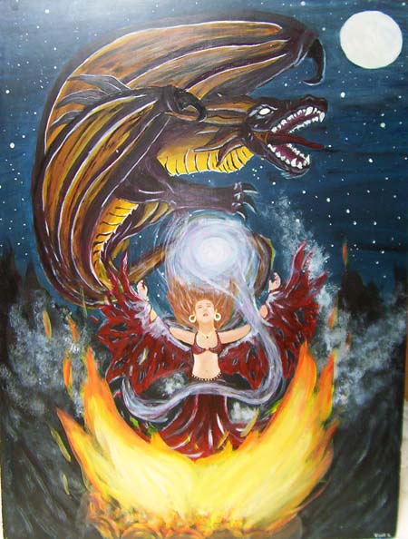 Dragon and the Moon Princess by Shadowcat_13_666