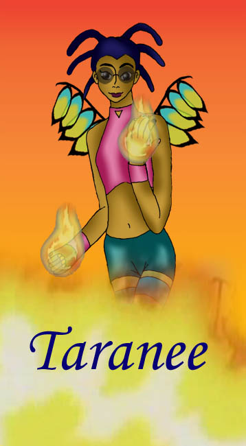 Taranee in flames by ShagonsHeart