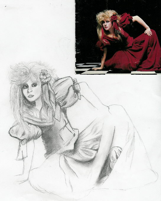 Stevie Nicks sketch by Shakuhachi