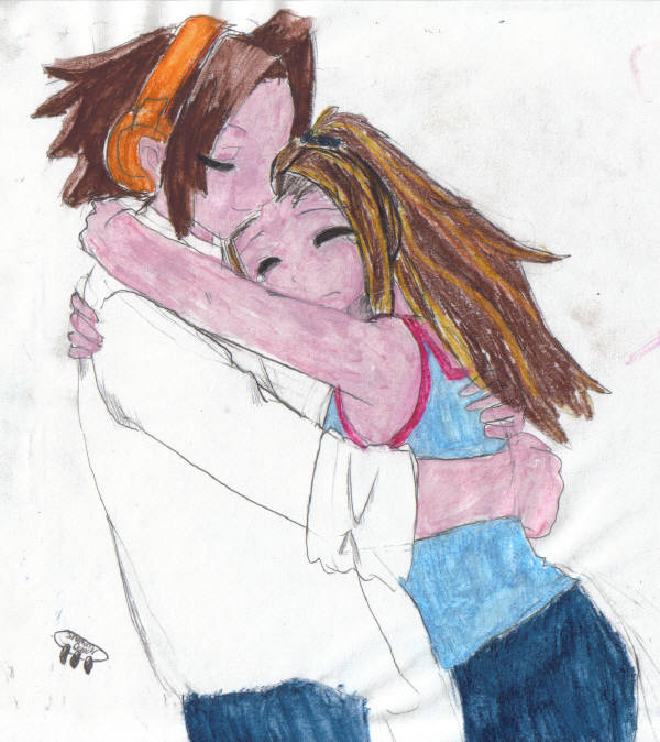 Yoh's Hug by Shaman_Dancer_Luvs_Yoh