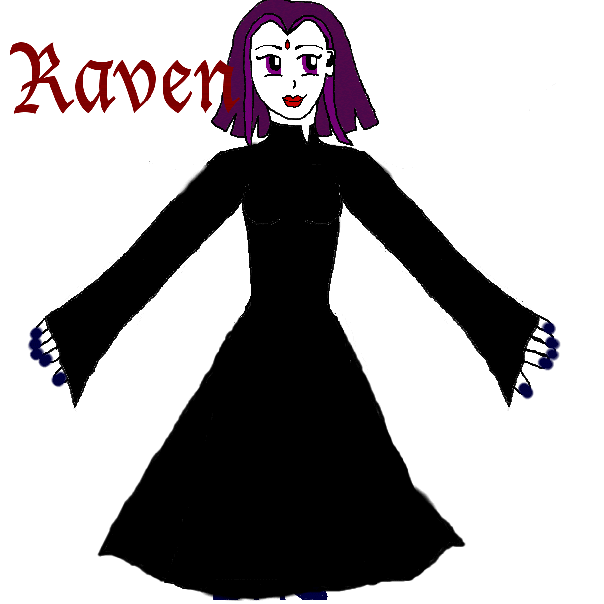 Raven in dress by Shanelli