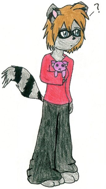 me as a raccoon by Shia