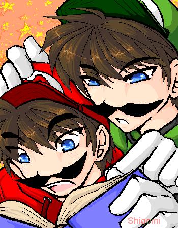 Mario and Luigi by Shigomi_Mishiko