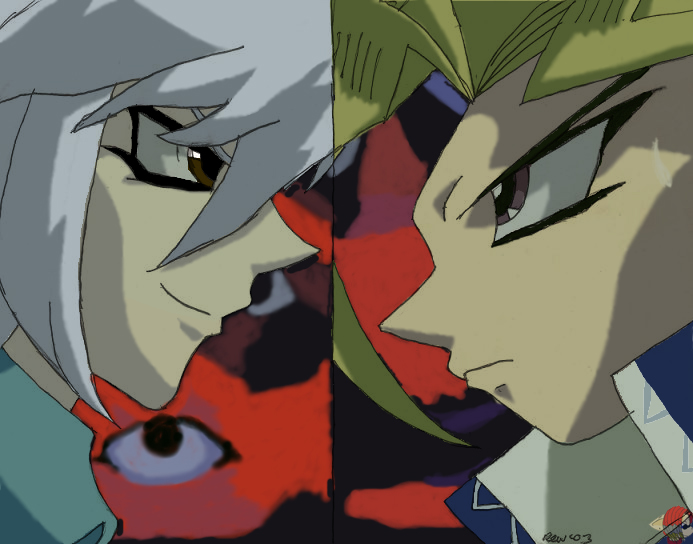 Yami Face-off by ShinigamiMaxwell