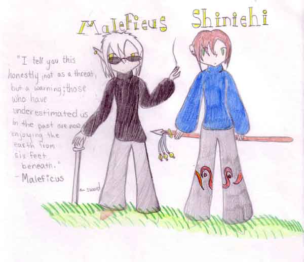 Shinichi and Meleficus-Update by Shiori_Tsumi