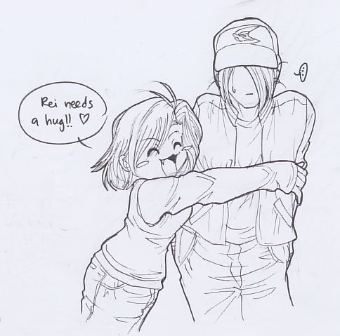 Rei Needs A Hug.... by ShiroiNeko1989