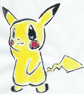 Pikachu (o'.'o) by ShiroiOokami