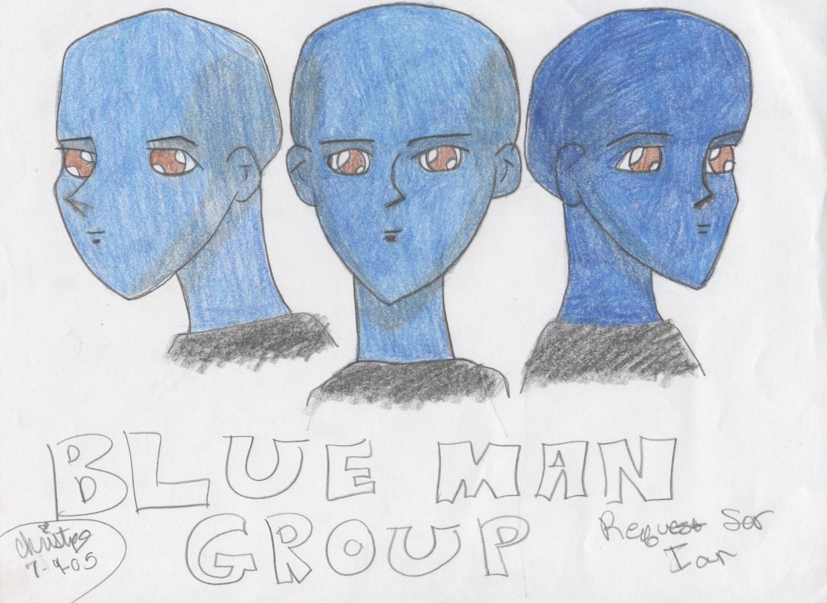 Blue Man Group Anime Style(for Ian) by Shiv_Freak