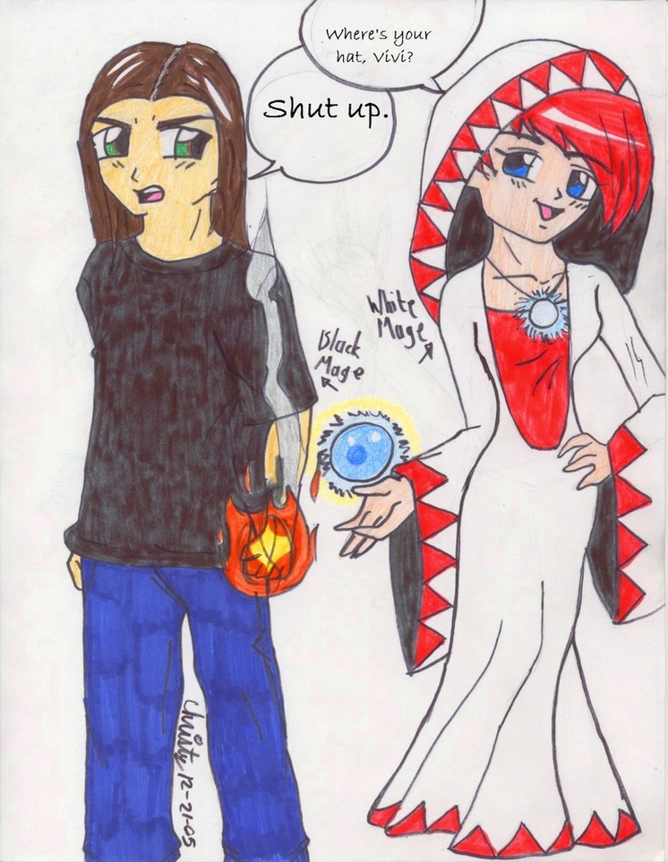 !!--Me and Tony: Mages *colored*--!! by Shiv_Freak