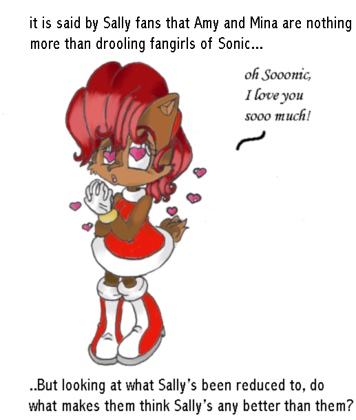 A Sonic Political Cartoon:Contradictions-Sally by ShortyChan