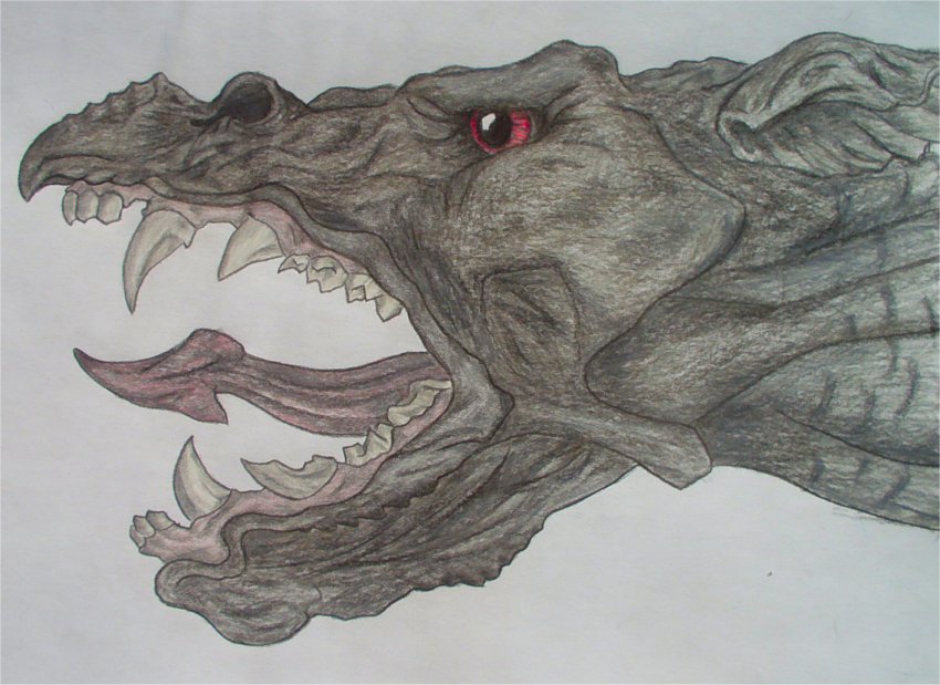 Black dragon's head by Shrike