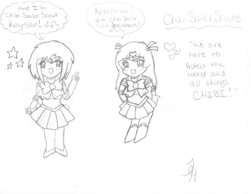 Chibi Sailor Scouts OC's by ShyKittyGirl