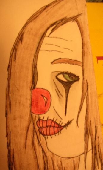Clown girl (unfinished) by SickFxck