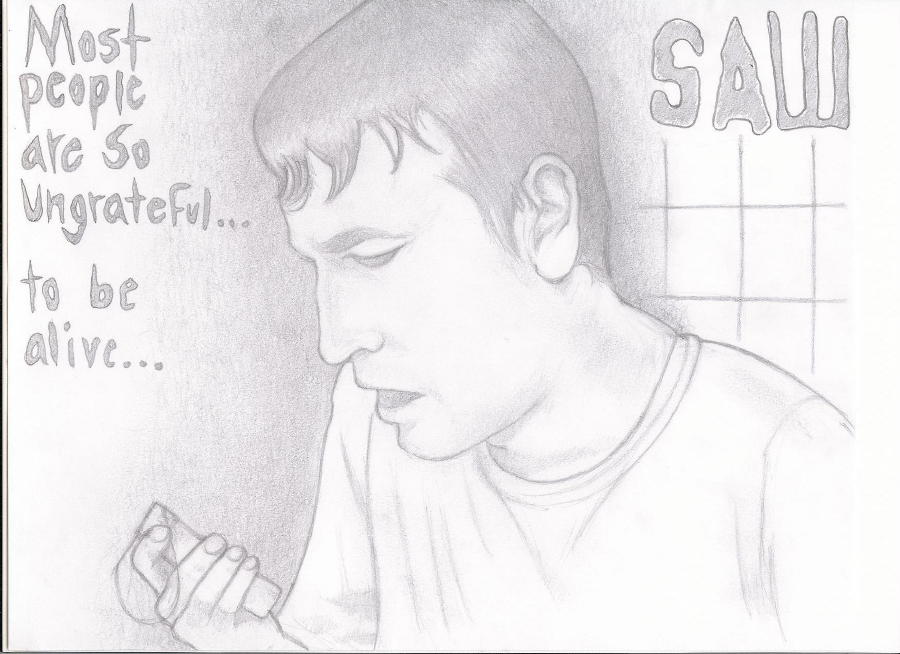 Saw-In the bathroom by SidStillHere