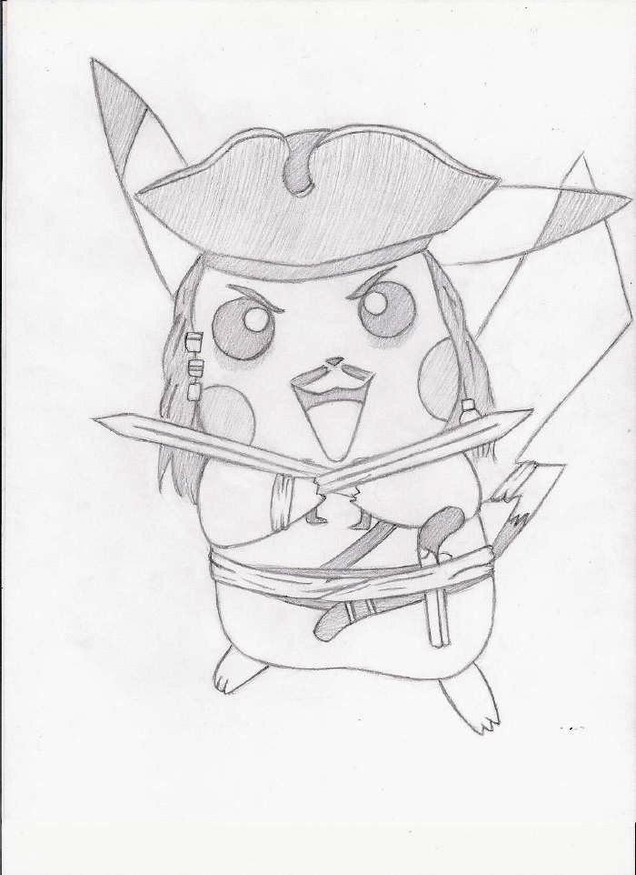 Jack Sparrow - Pikachu verison by SidStillHere
