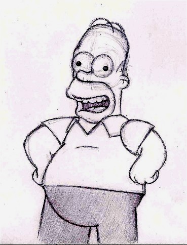 Homer Simpson by SidStillHere