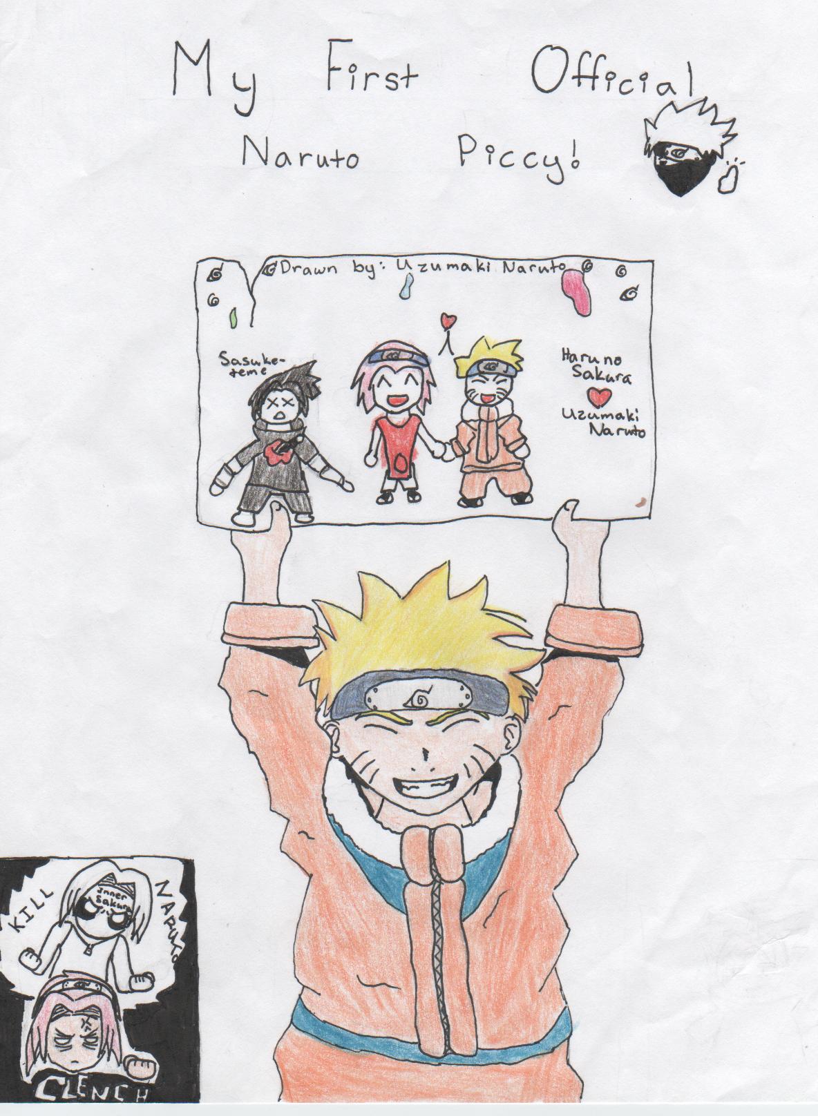 Naruto's drawing by SikameChan
