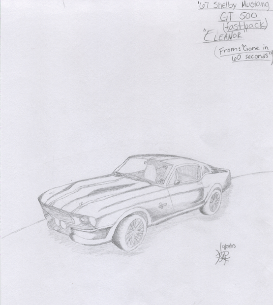 '67 Shelby Mustang GT 500 (Eleanor) by SilentKhaos9
