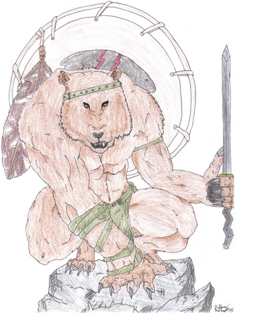 !!Bear Warrior by SilverGriffin