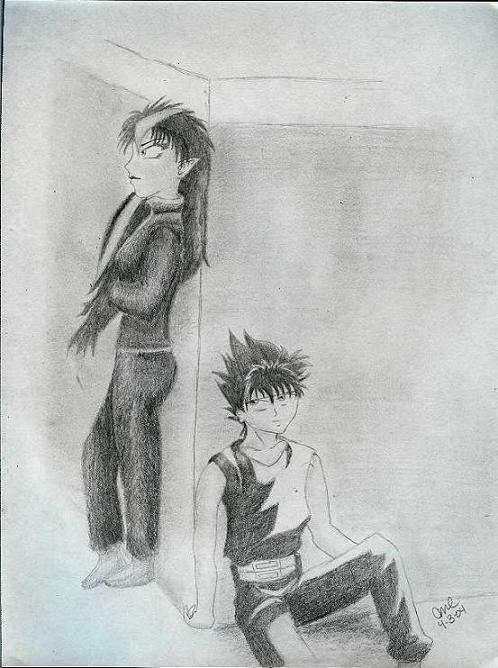 hiei and key -for jaganshihiei by SilverKitsune