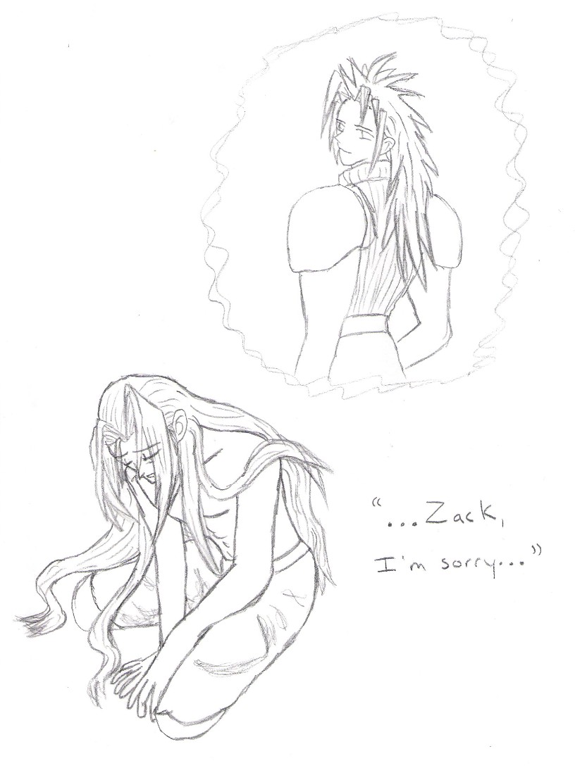 Sephiroth is sad by Silver_Dragon
