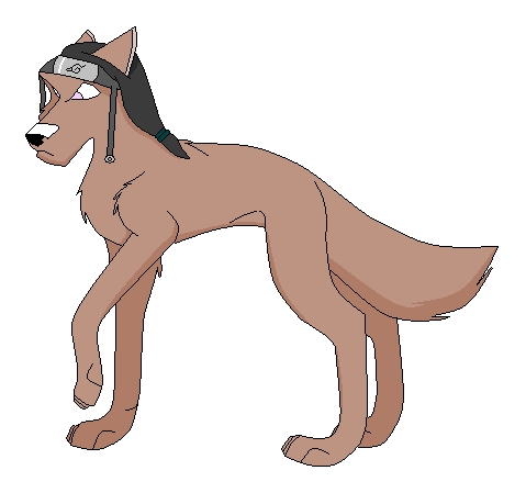 Neji as a wolf for Onepiecenut by Silver_Ice_Tiger