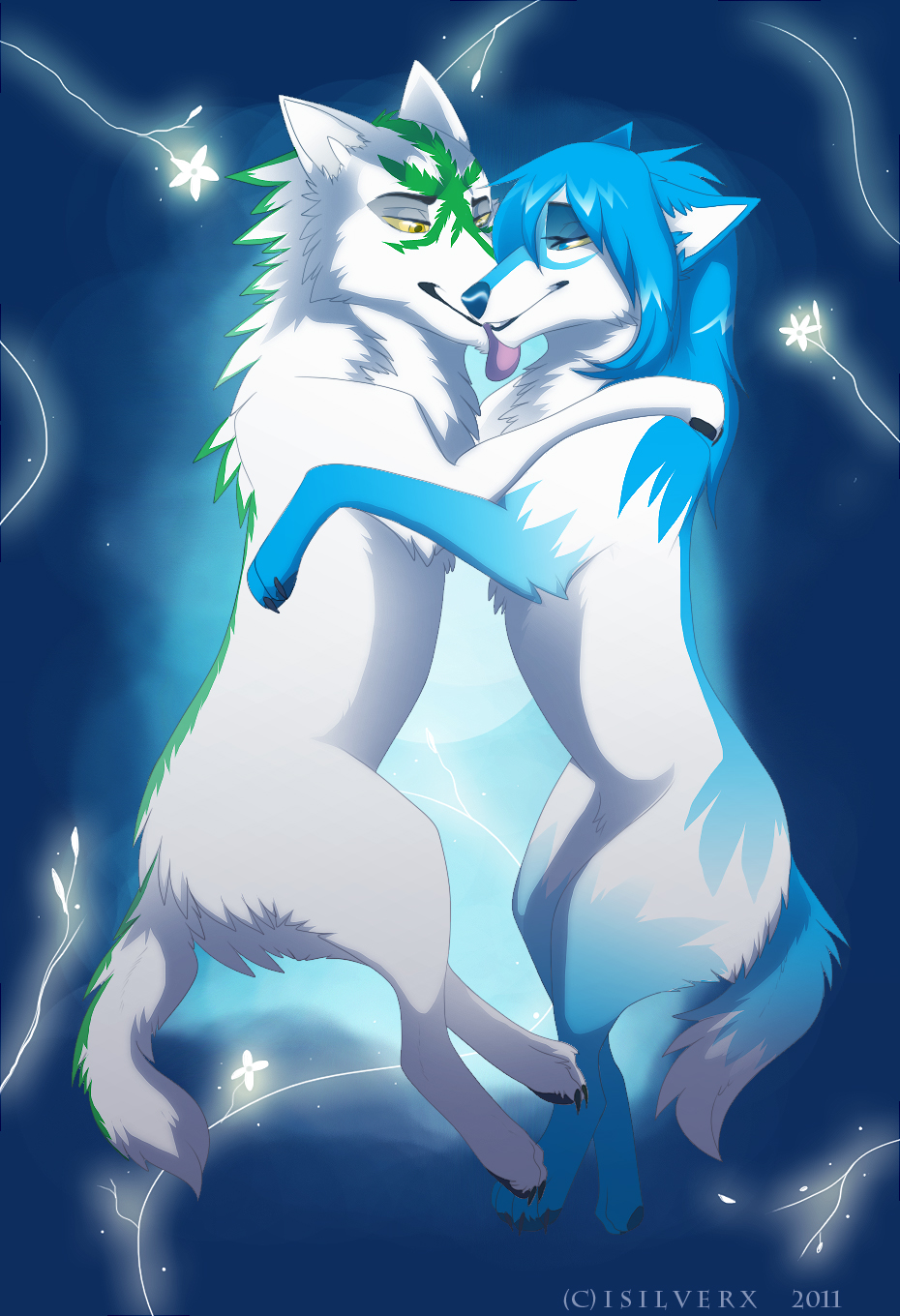 Commission: snowflake the wolf by Silver_Moon