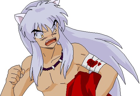 Topless InuYasha by Silver_Warrior