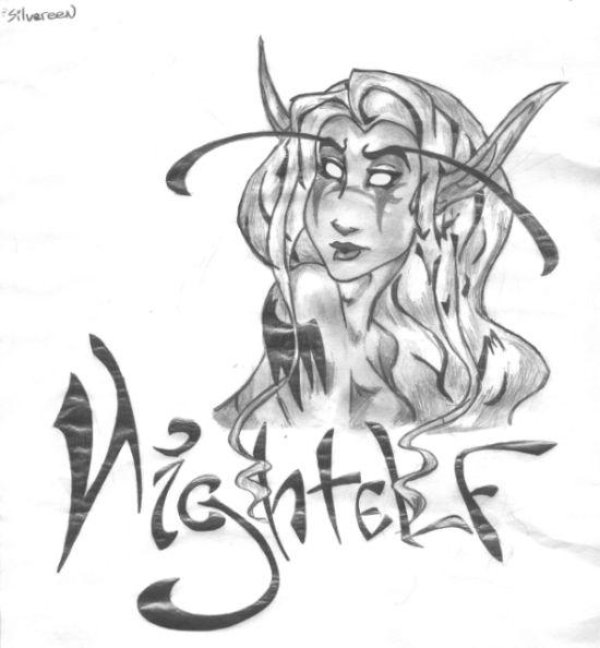 Nightelf Priestess by Silvereen