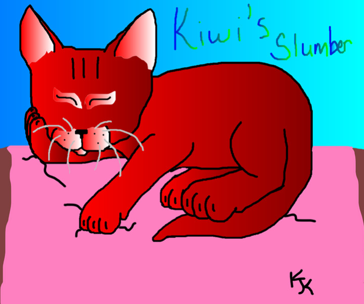 My Cat kiwi by Silverfeather