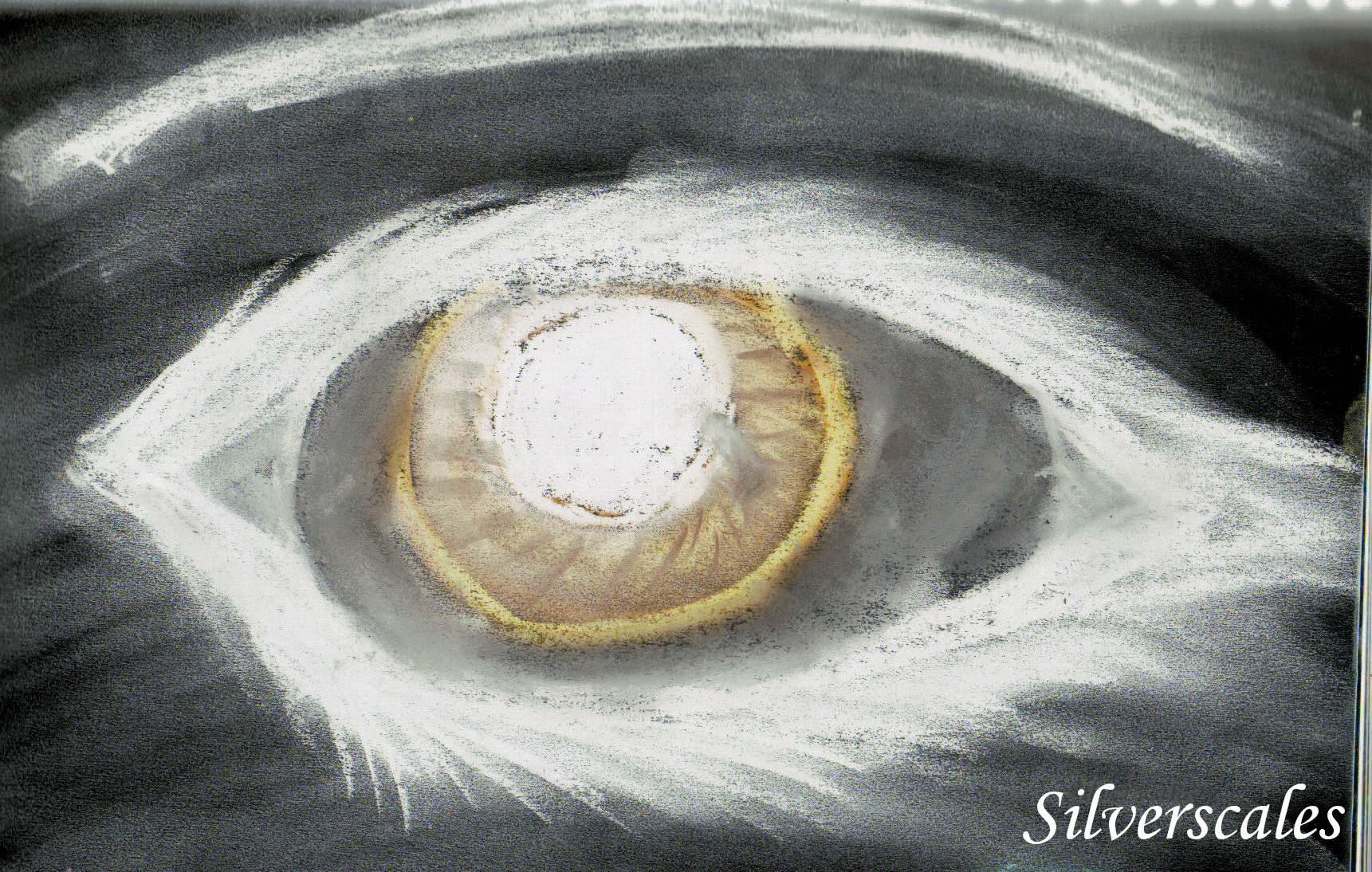 Yellow pastel eye by Silverscales