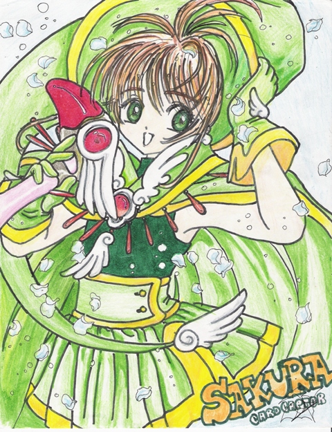 Sakura with green cosplay by SimaraNekoi