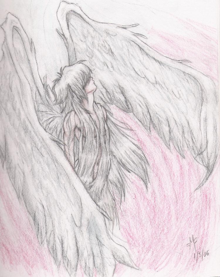 Jo with angel wings by Sinferno