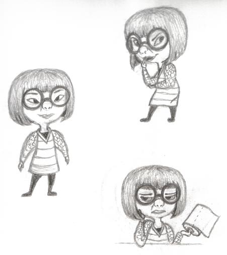 Edna sketches by SirenFoxx