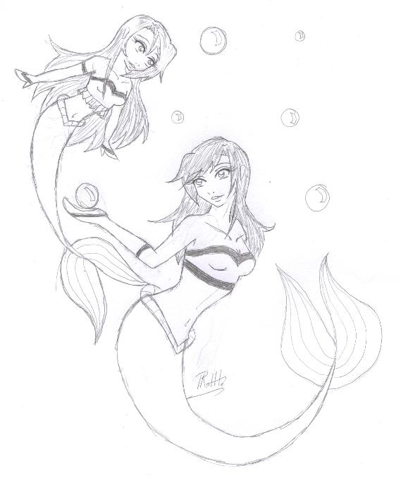 Little Marina and Melody by Sirengina