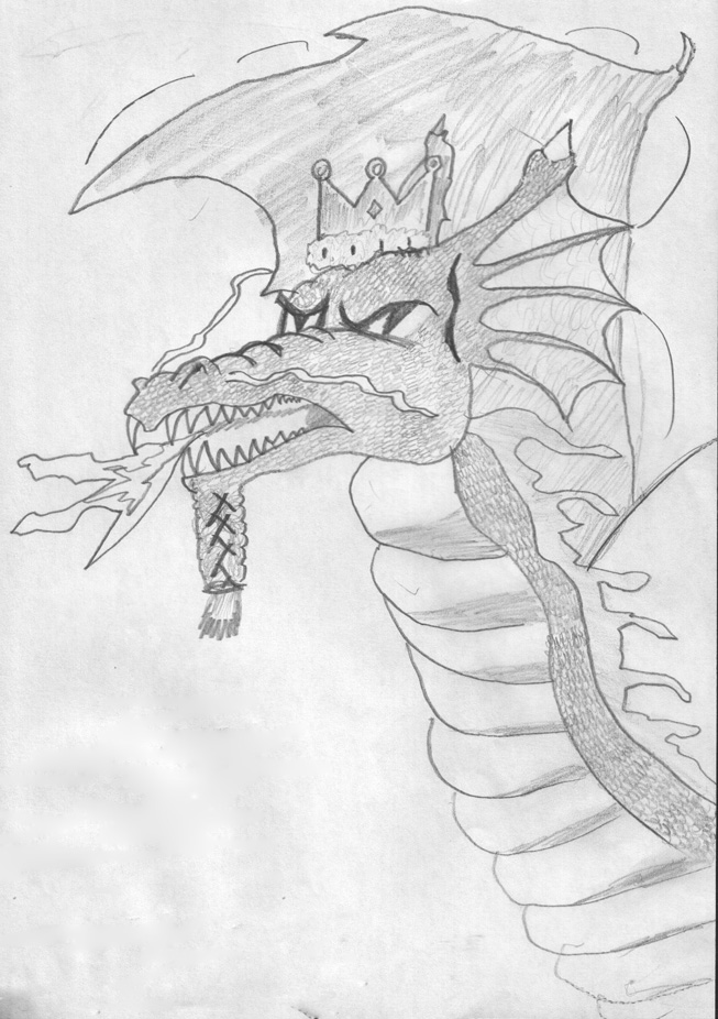 Chinese dragon king by SketcherOfFaith