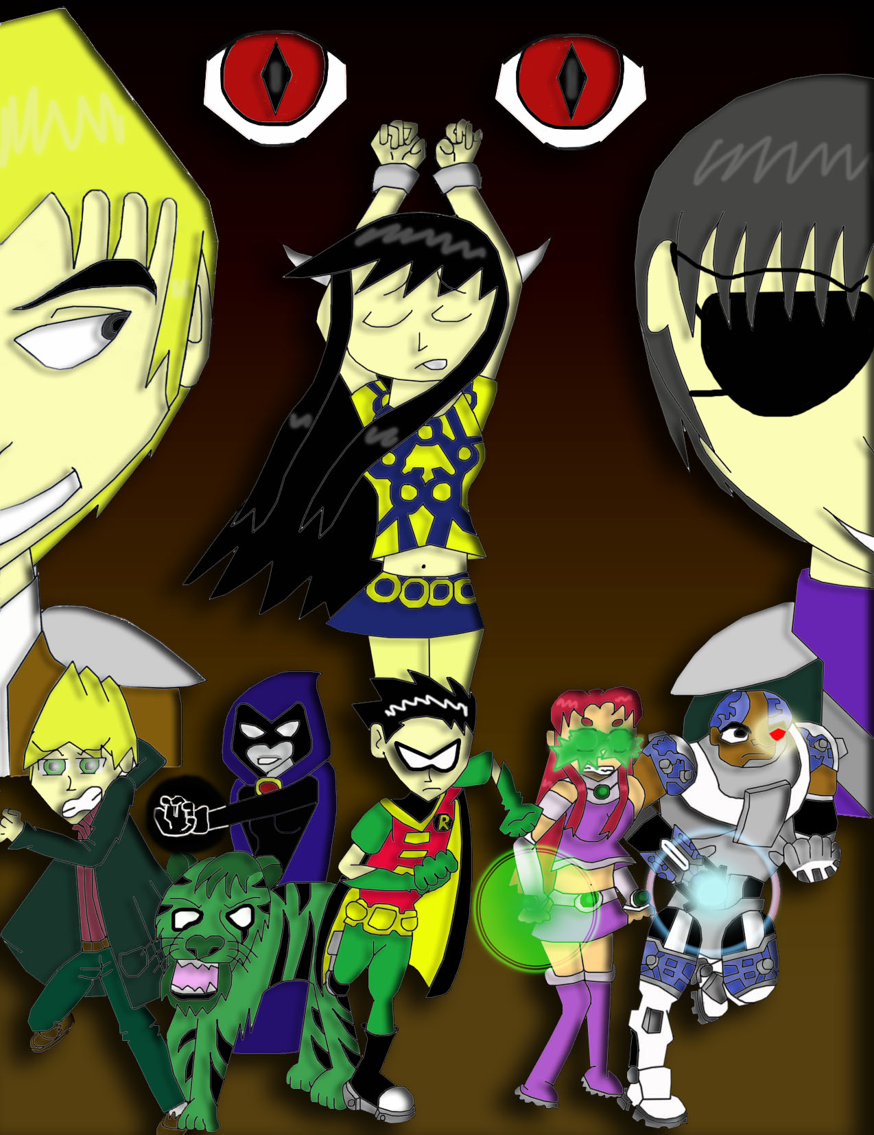 Teen Titans: Evil Within Cover by Skittles715