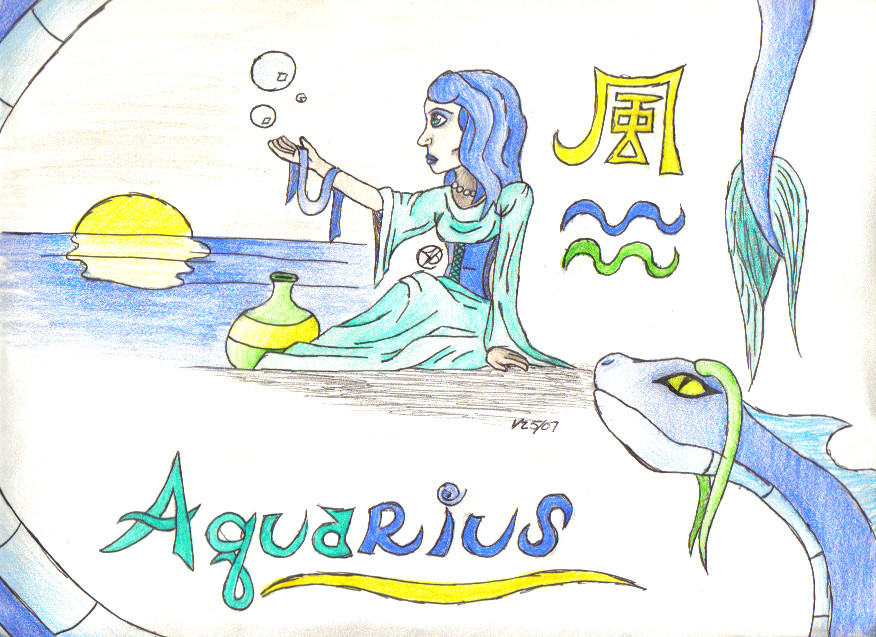 Aquarius, the Water Carrier by SkullServant