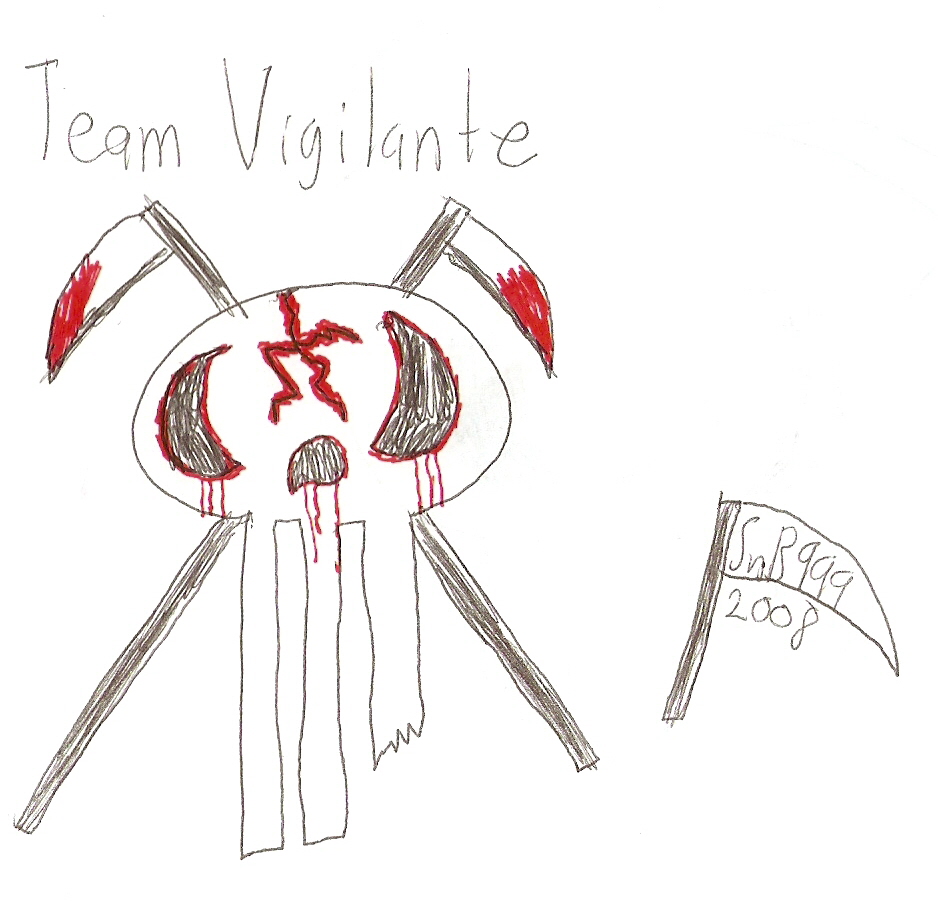 My stick figure Team: Vigilante by Skullnbones999