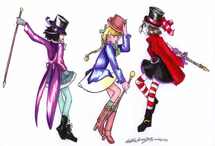 Magical Girl Wonkettes by SkyBluePink