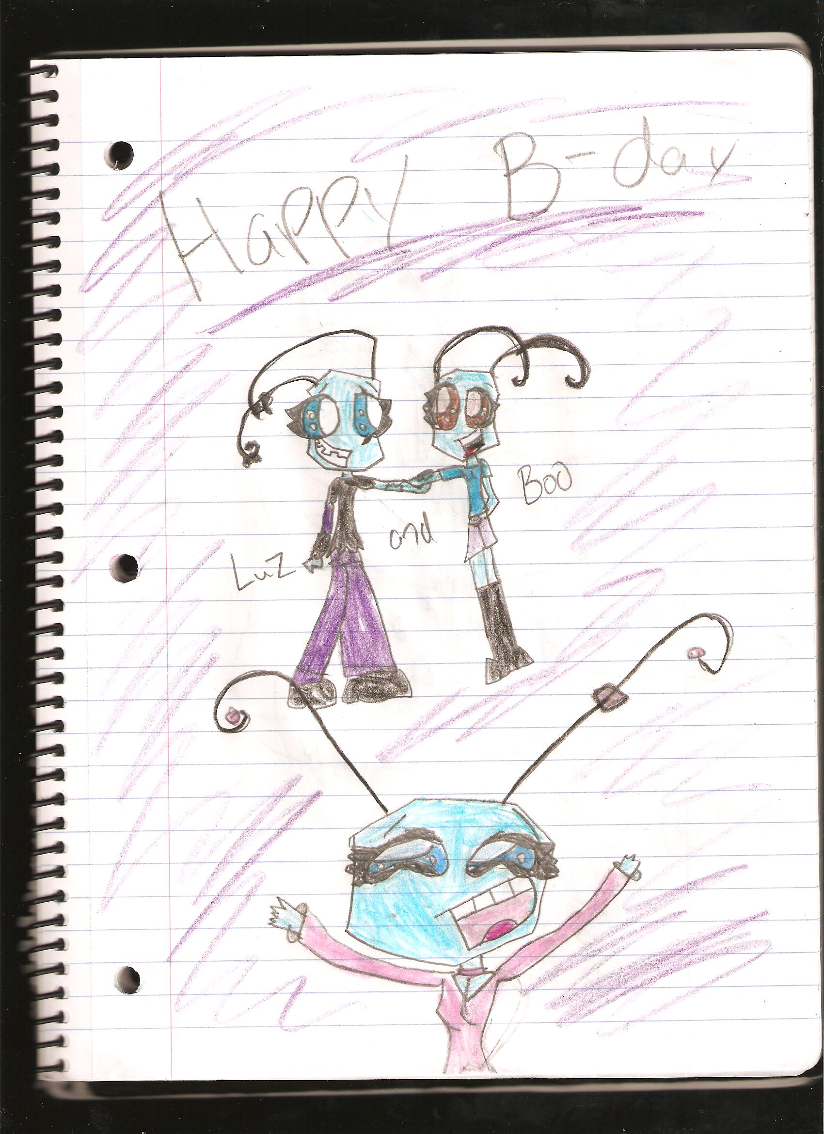 happy b day luz and boo by SkyGirl