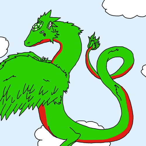 ARCHERCAT's Emerald Dragon by SkyThing