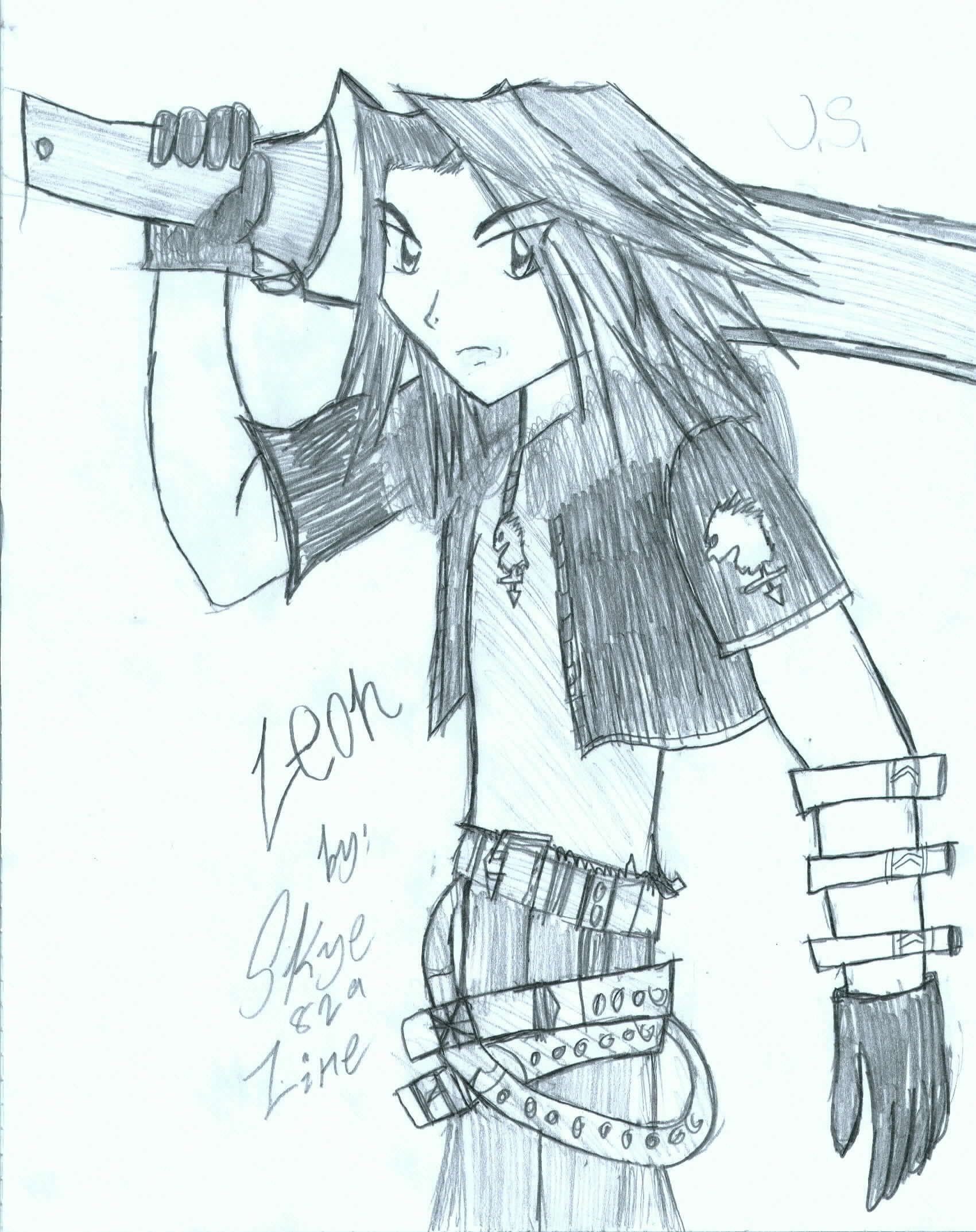 Leon from KH2 by Skye829Line