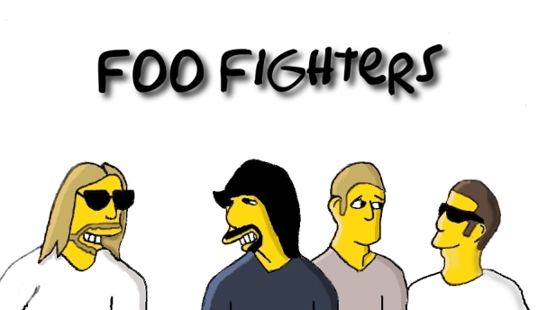 Foo Fighters as Simpsons by Slapdown