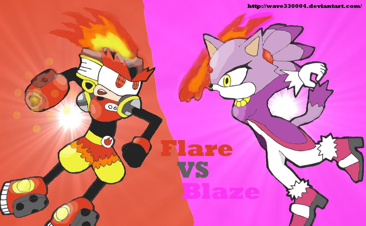 Flare VS Blaze by Slash33003